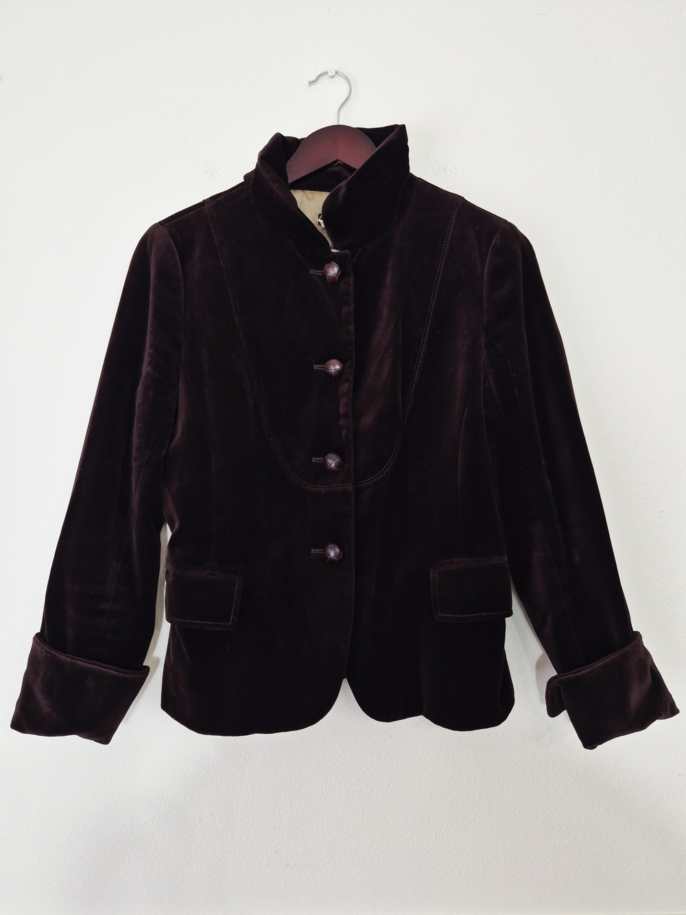 J. Crew Vintage 2007 Velvet Bella Blazer 6 8 - Picture 4 of 8